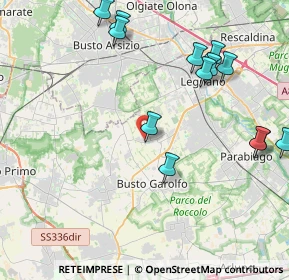 Mappa Via A. Pacinotti, 20035 Villa Cortese MI, Italia (4.77462)