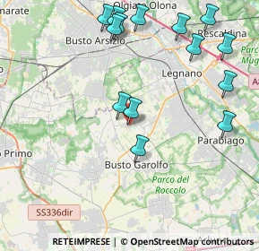 Mappa Via A. Pacinotti, 20035 Villa Cortese MI, Italia (4.75)