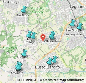 Mappa Via A. Pacinotti, 20035 Villa Cortese MI, Italia (2.36308)