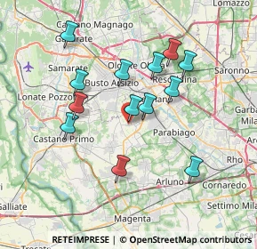 Mappa Via A. Pacinotti, 20035 Villa Cortese MI, Italia (6.61154)