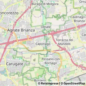 Mappa Caponago