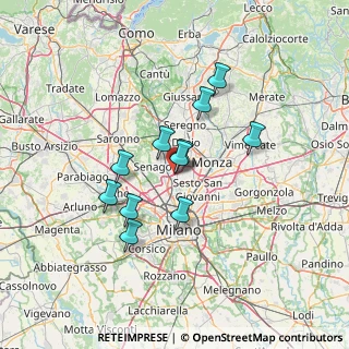 Mappa Via Luigi Einaudi, 20037 Paderno Dugnano MI, Italia (10.80818)