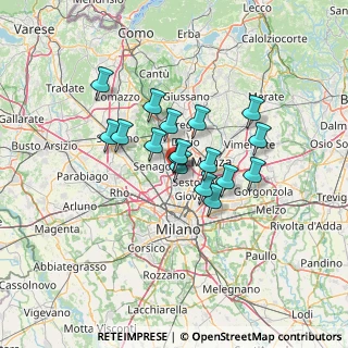 Mappa Via Luigi Einaudi, 20037 Paderno Dugnano MI, Italia (9.62176)