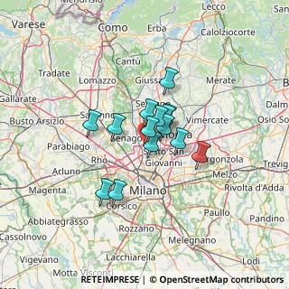 Mappa Via Luigi Einaudi, 20037 Paderno Dugnano MI, Italia (8.22643)