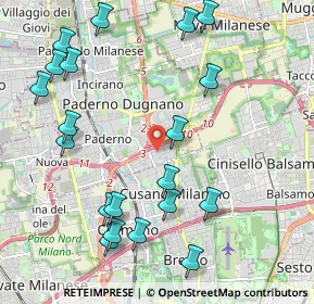 Mappa Via Luigi Einaudi, 20037 Paderno Dugnano MI, Italia (2.458)