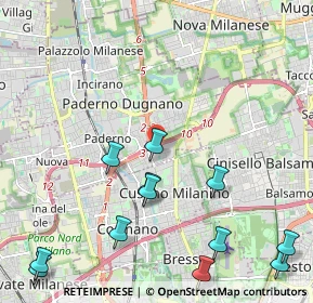 Mappa Via Luigi Einaudi, 20037 Paderno Dugnano MI, Italia (2.75833)