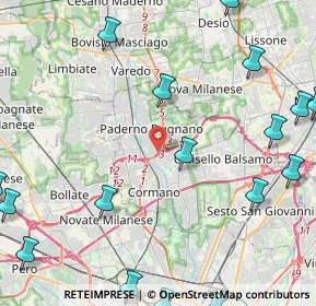 Mappa Via Generale Carlo Alberto dalla Chiesa, 20037 Paderno Dugnano MI, Italia (6.545)