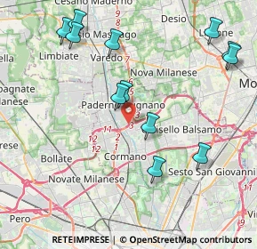 Mappa Via Generale Carlo Alberto dalla Chiesa, 20037 Paderno Dugnano MI, Italia (4.57833)