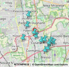 Mappa Via Generale Carlo Alberto dalla Chiesa, 20037 Paderno Dugnano MI, Italia (1.67583)