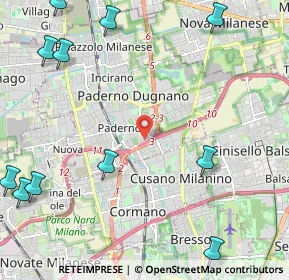 Mappa Via Generale Carlo Alberto dalla Chiesa, 20037 Paderno Dugnano MI, Italia (3.38231)