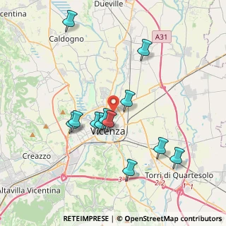 Mappa Via Mora, 36100 Vicenza VI, Italia (3.615)