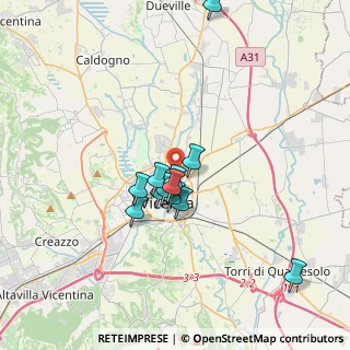 Mappa Via Mora, 36100 Vicenza VI, Italia (2.85833)