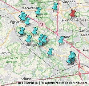 Mappa Via Garibaldi, 20014 Nerviano MI, Italia (3.833)