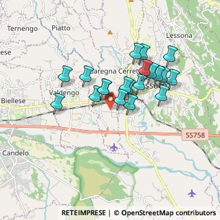 Mappa Cerreto BI IT, 13854 Quaregna BI, Italia (1.4675)