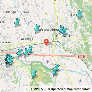 Mappa Cerreto BI IT, 13854 Quaregna BI, Italia (3.2395)