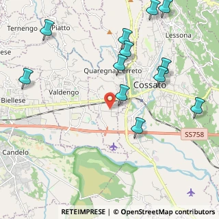 Mappa Cerreto BI IT, 13854 Quaregna BI, Italia (2.52417)