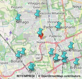 Mappa Via Brigate Partigiane, 20037 Paderno Dugnano MI, Italia (2.586)