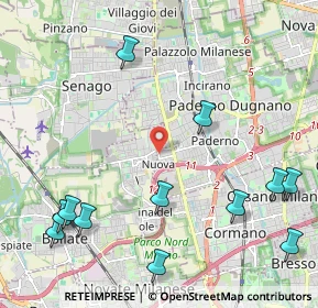 Mappa Via Brigate Partigiane, 20037 Paderno Dugnano MI, Italia (2.76333)