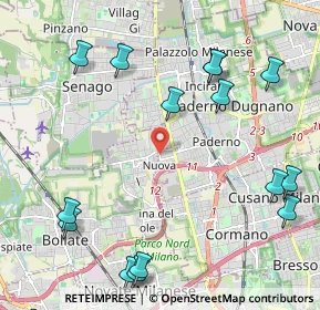 Mappa Via Brigate Partigiane, 20037 Paderno Dugnano MI, Italia (2.68133)