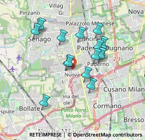 Mappa Via Brigate Partigiane, 20037 Paderno Dugnano MI, Italia (1.64313)