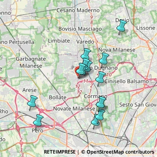 Mappa Via Brigate Partigiane, 20037 Paderno Dugnano MI, Italia (3.43714)