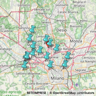 Mappa Via Brigate Partigiane, 20037 Paderno Dugnano MI, Italia (6.75)
