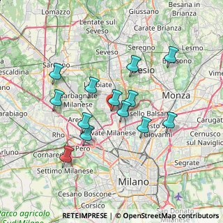 Mappa Via Brigate Partigiane, 20037 Paderno Dugnano MI, Italia (6.44)