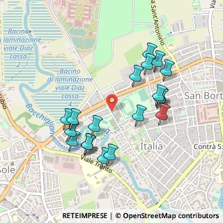 Mappa Viale Arturo Ferrarin, 36100 Vicenza VI, Italia (0.471)