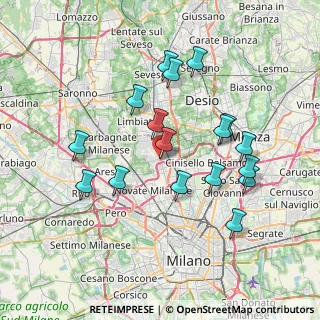 Mappa Via Pesce Giovanni, 20037 Paderno Dugnano MI, Italia (7.16647)