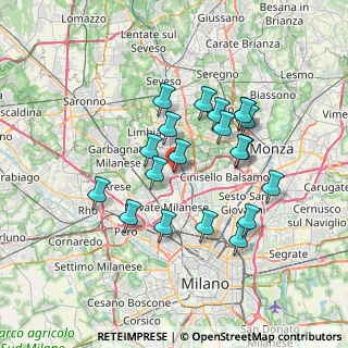 Mappa Via Pesce Giovanni, 20037 Paderno Dugnano MI, Italia (6.2825)