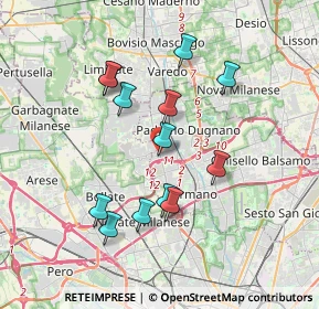 Mappa Via Pesce Giovanni, 20037 Paderno Dugnano MI, Italia (3.36308)