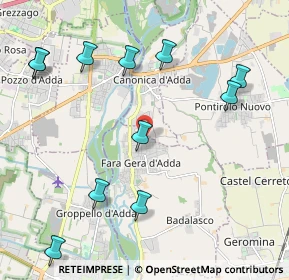 Mappa Via dei Crederi, 24045 Fara Gera d'Adda BG, Italia (2.45364)