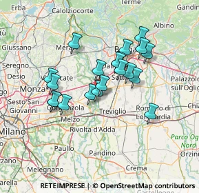Mappa Via dei Crederi, 24045 Fara Gera d'Adda BG, Italia (11.558)