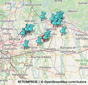 Mappa Via dei Crederi, 24045 Fara Gera d'Adda BG, Italia (12.66)