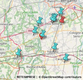Mappa Via dei Crederi, 24045 Fara Gera d'Adda BG, Italia (7.39)