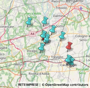 Mappa Via dei Crederi, 24045 Fara Gera d'Adda BG, Italia (5.47)