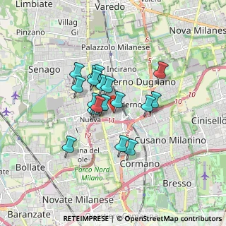 Mappa Via Marzabotto, 20037 Paderno Dugnano MI, Italia (1.24056)