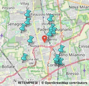 Mappa Via Fiume, 20037 Paderno Dugnano MI, Italia (1.78769)