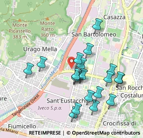 Mappa Via Giosuè Borsi, 25128 Brescia BS, Italia (0.9225)
