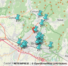 Mappa Via Giosuè Borsi, 25128 Brescia BS, Italia (3.29412)