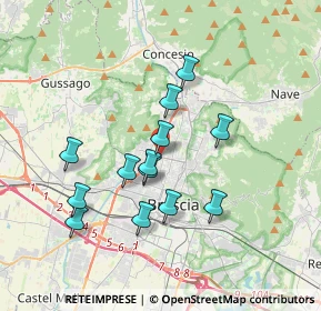 Mappa Via Giosuè Borsi, 25128 Brescia BS, Italia (3.15923)