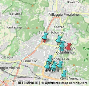Mappa Via Giosuè Borsi, 25128 Brescia BS, Italia (2.07833)