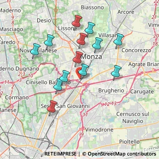 Mappa Via Asiago, 20052 Monza MB, Italia (3.61462)
