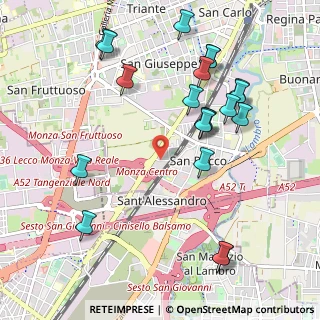 Mappa Via Asiago, 20052 Monza MB, Italia (1.144)