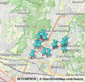 Mappa Via Giovanni Battista Zuaboni, 25127 Brescia BS, Italia (1.25077)