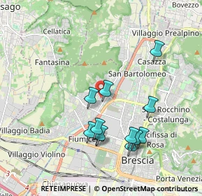 Mappa Via Giovanni Battista Zuaboni, 25127 Brescia BS, Italia (1.82417)
