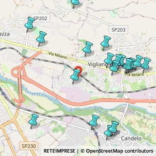 Mappa Via Barazzetto, 13856 Vigliano Biellese BI, Italia (1.3635)