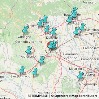 Mappa Via Ugo Capitanio, 36100 Vicenza VI, Italia (16.94333)