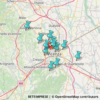 Mappa Via Ugo Capitanio, 36100 Vicenza VI, Italia (4.57)
