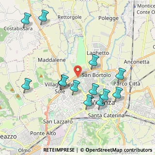 Mappa Via Ugo Capitanio, 36100 Vicenza VI, Italia (2.08077)